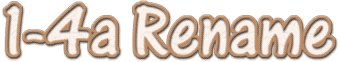 1-4a Rename. Superb file renamer to rename files at once.